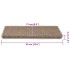 Alfombrilla autoadhesiva escalera sisal 15 uds arena 65x21x4