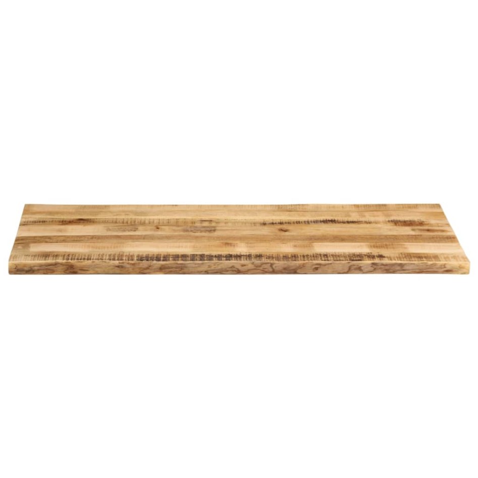 Tablero de mesa borde natural madera maciza mango 140x60x2,5