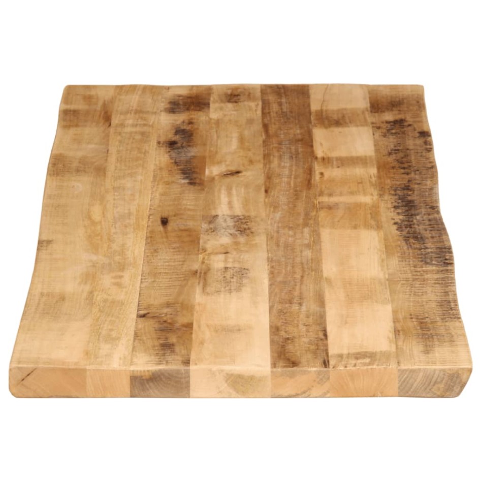 Tablero de mesa borde natural madera maciza mango 140x60x2,5