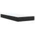 Cama box spring con colchón terciopelo negro 90x200