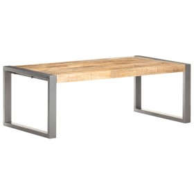 Mesa de centro madera de mango rugosa 110x60x40