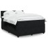 Cama box spring con colchón terciopelo negro 160x200