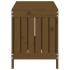 Caja de almacenaje jardín madera pino marrón miel