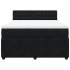 Cama box spring con colchón terciopelo negro 160x200