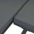 Set de sofás de jardín con cojines 2 piezas aluminio