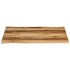 Tablero de mesa borde natural madera mango rugosa 110x80x3,8