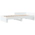 Estructura de cama madera de ingeniería blanca 90x190