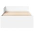 Estructura de cama madera de ingeniería blanca 90x190