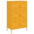 Aparador de acero amarillo mostaza 68x39x113