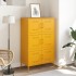 Aparador de acero amarillo mostaza 68x39x113
