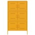 Aparador de acero amarillo mostaza 68x39x113