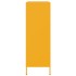 Aparador de acero amarillo mostaza 68x39x113