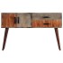 Mesa consola de madera maciza de mango gris 120x35x75