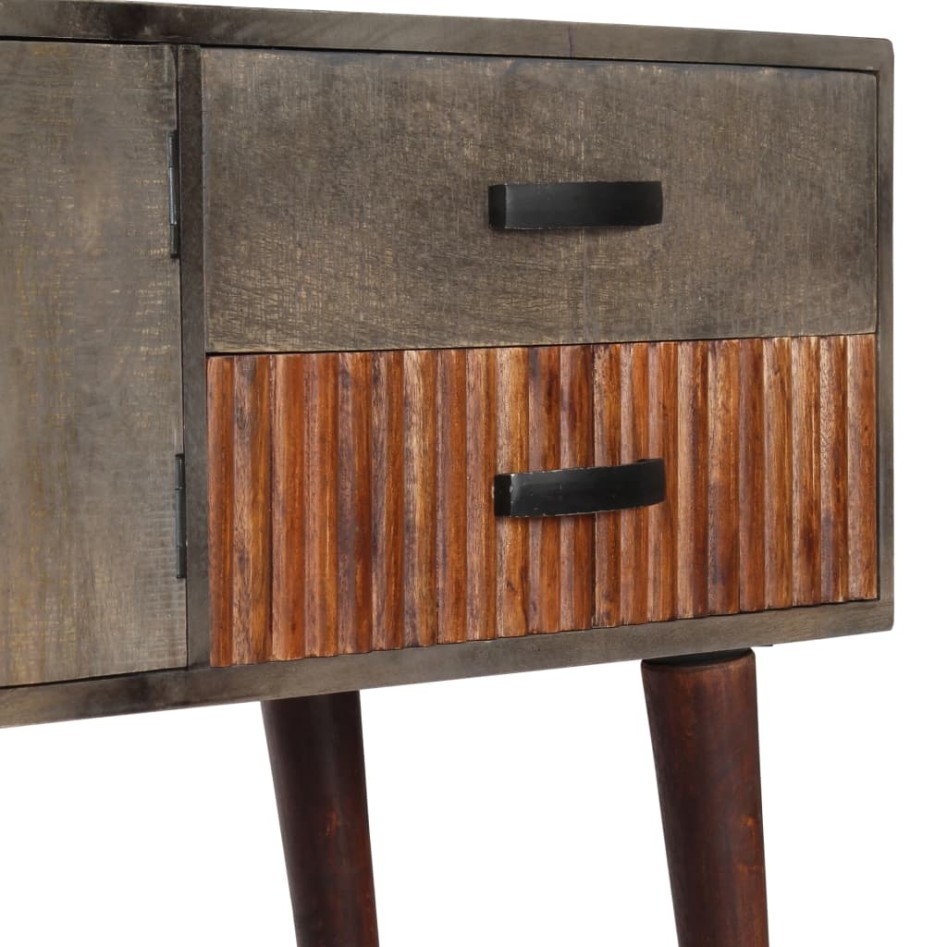 Mesa consola de madera maciza de mango gris 120x35x75