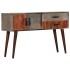 Mesa consola de madera maciza de mango gris 120x35x75