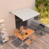 Toldo retráctil manual crema 350x250