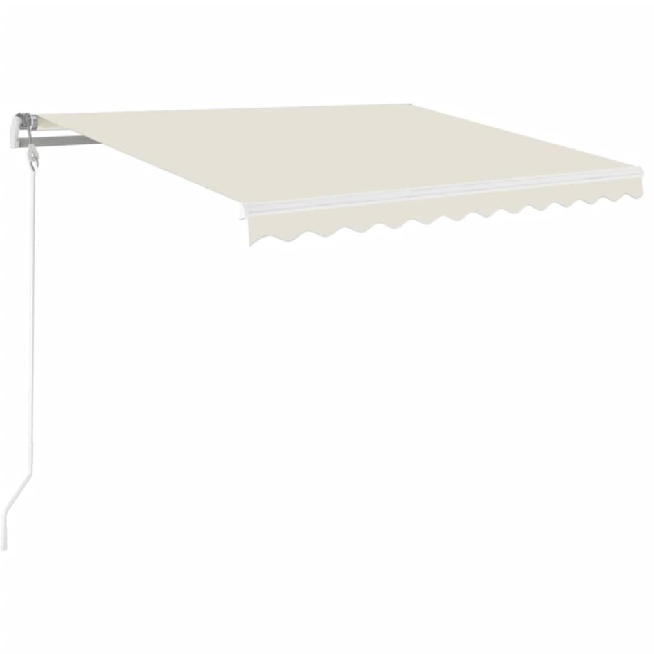 Toldo retráctil manual crema 350x250