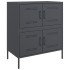 Aparador de acero gris antracita 68x39x79