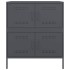 Aparador de acero gris antracita 68x39x79