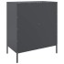 Aparador de acero gris antracita 68x39x79