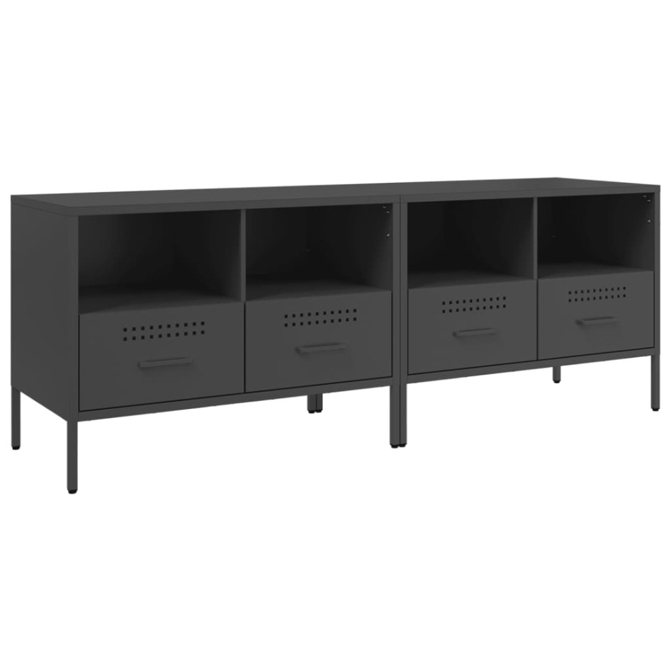 Muebles para TV 2 unidades acero negro 68x39x50,5