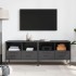 Muebles para TV 2 unidades acero negro 68x39x50,5