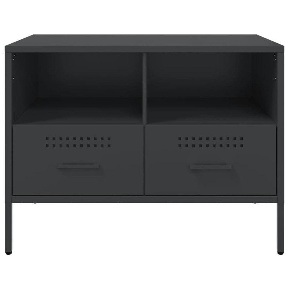 Muebles para TV 2 unidades acero negro 68x39x50,5