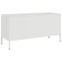 Mueble para TV acero blanco 100,5x39x50,5