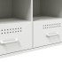 Mueble para TV acero blanco 100,5x39x50,5