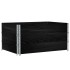 Jardinera de madera maciza de pino negra 120x80