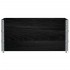 Jardinera de madera maciza de pino negra 120x80