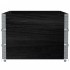 Jardinera de madera maciza de pino negra 120x80