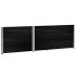 Jardinera de madera maciza de pino negra 120x80
