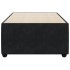 Estructura de cama sin colchón terciopelo negro 90x200