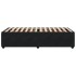 Estructura de cama sin colchón terciopelo negro 90x200