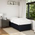 Estructura de cama sin colchón terciopelo negro 100x200