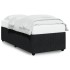 Estructura de cama sin colchón terciopelo negro 100x200