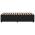 Estructura de cama sin colchón terciopelo negro 100x200