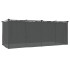 Cenador con cortinas acero gris antracita 6x3