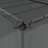 Cenador con cortinas acero gris antracita 6x3