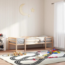 Estructura de cama para niños madera maciza de pino 80x200