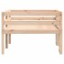 Estructura de cama para niños madera maciza de pino 80x200