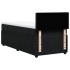 Cama box spring con colchón terciopelo negro 90x200