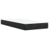 Cama box spring con colchón terciopelo negro 90x200