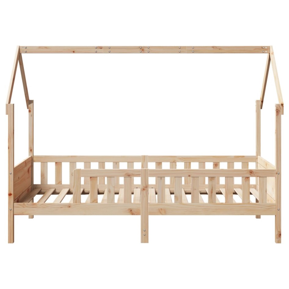 Cama con forma de casa de niños madera maciza de pino 80x200