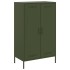 Aparador de acero verde oliva 68x39x113