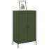 Aparador de acero verde oliva 68x39x113