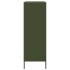 Aparador de acero verde oliva 68x39x113