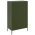 Aparador de acero verde oliva 68x39x113