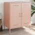 Aparador de acero rosa 68x39x79